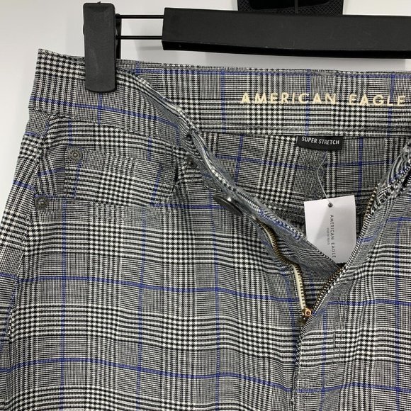 American Eagle Skirt Plaid Hi-Rise Mini Super Stretch NWT - Picture 3 of 8